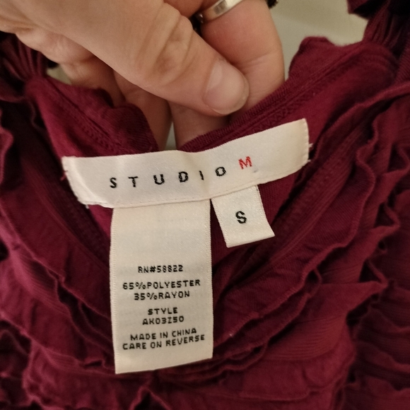 Studio M Purple Ruffle Dress - Picture 3 of 5